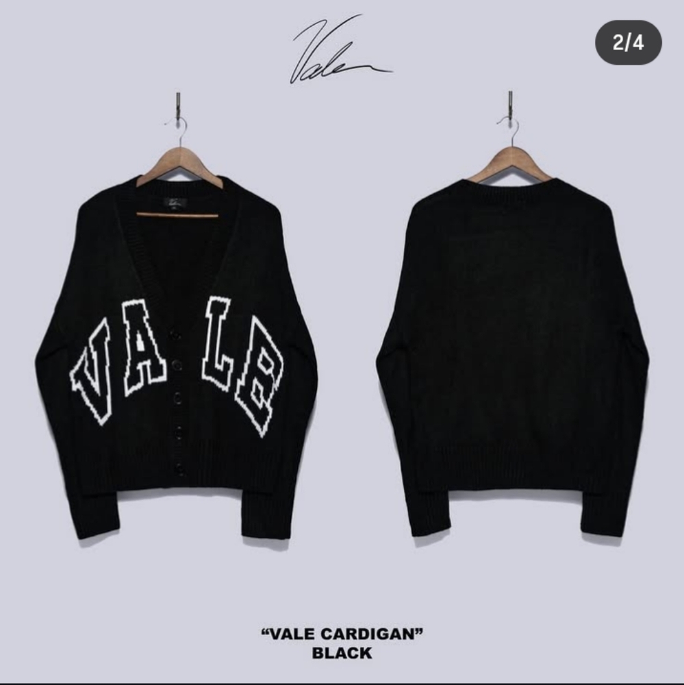 VALE Forever Black Cardigan
